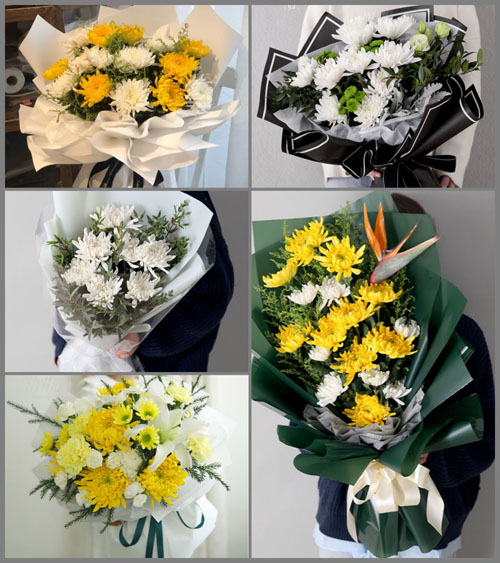 广东东莞市谢岗镇五星村白事花束代送